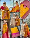 Goldy By Aab Soft Lich Silk Jacquard Designer Sarees Exporters In India
